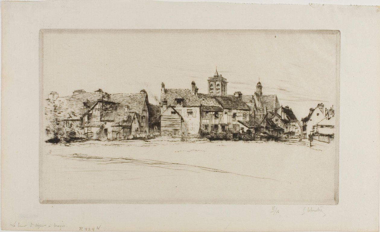 Der Turm von St. Nizier, Troyes von Gustave Leheutre