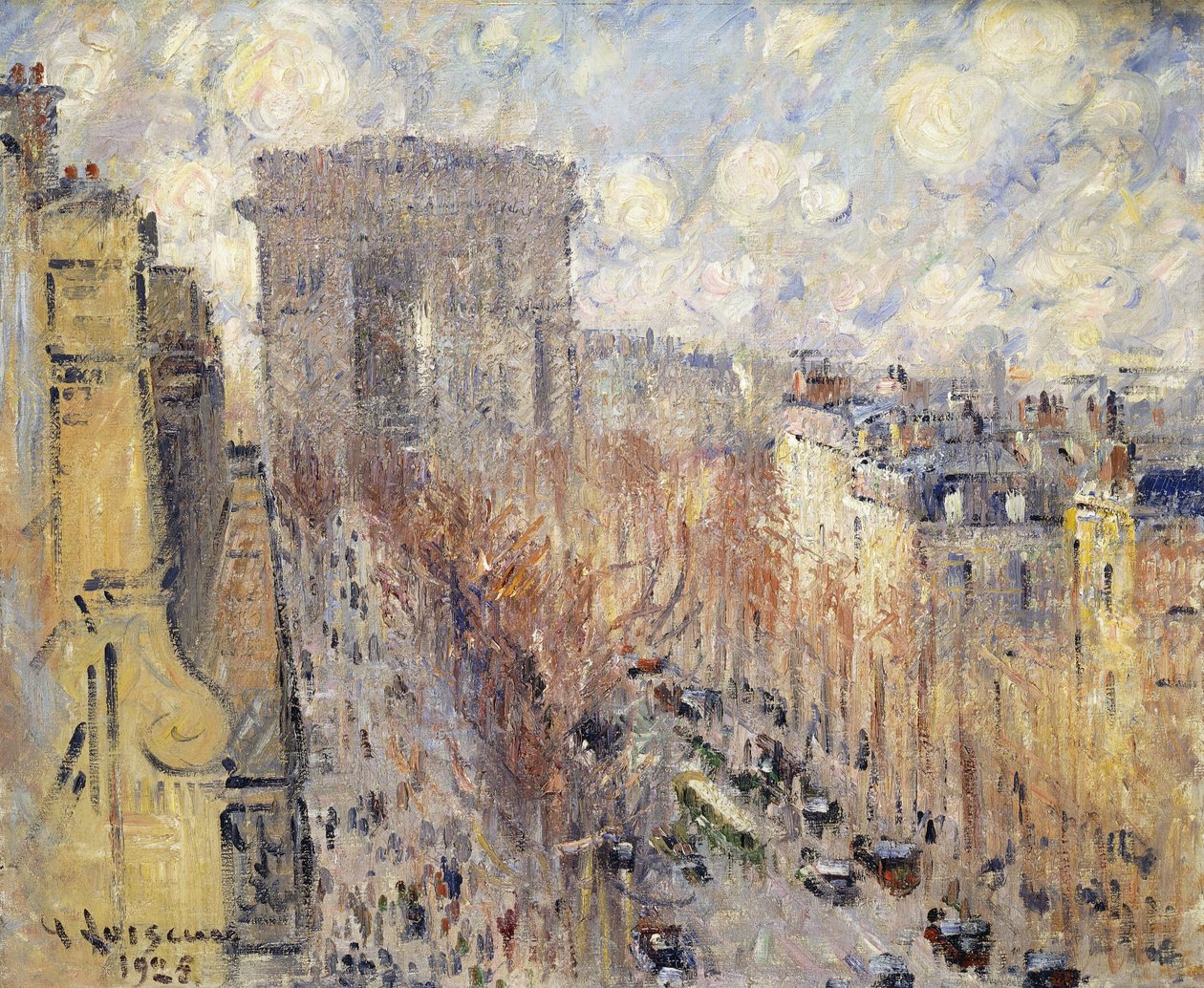 Avenue Friedland, Paris, 1925 von Gustave Loiseau