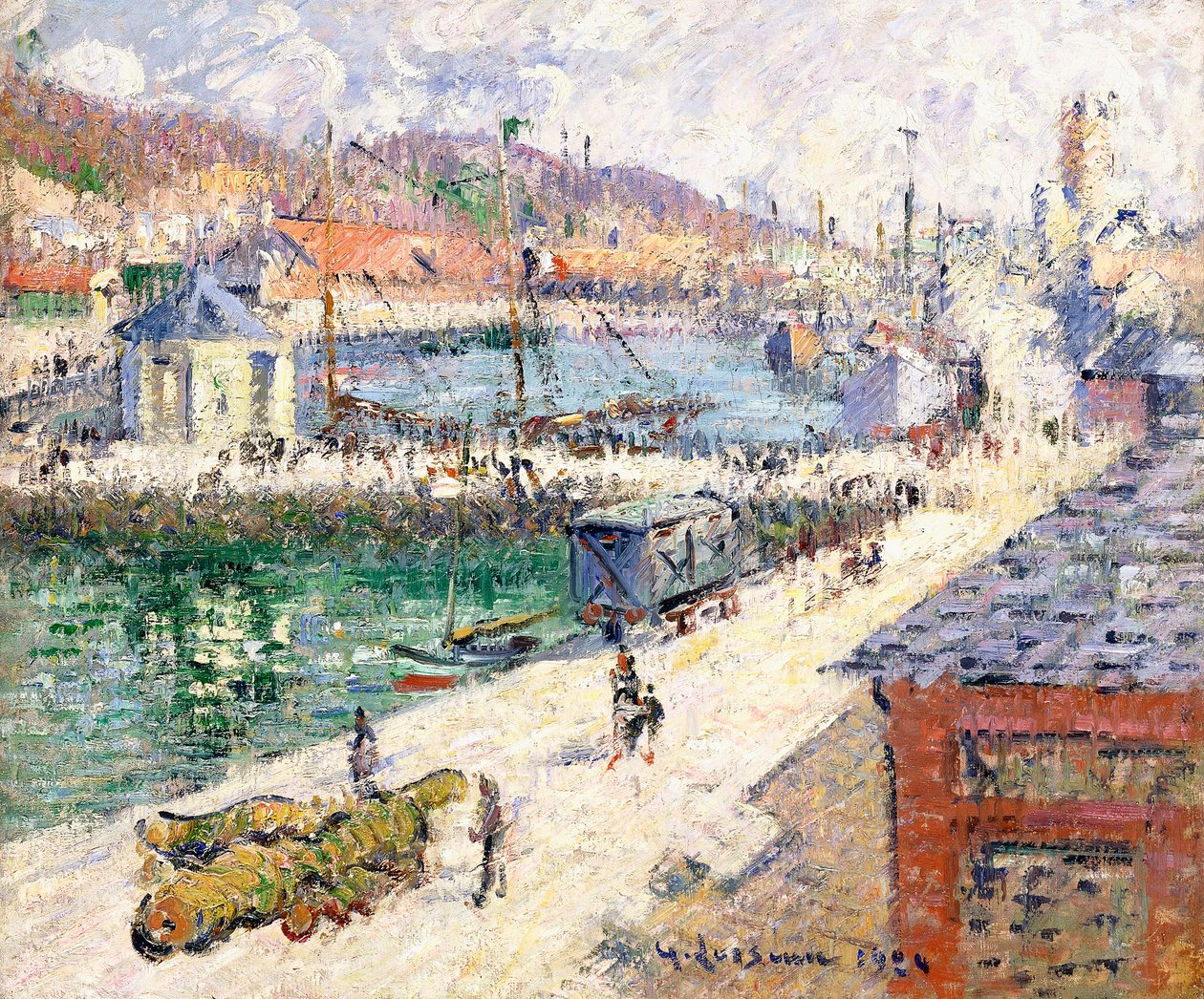 Der Hafen von Fécamp, 1924 von Gustave Loiseau