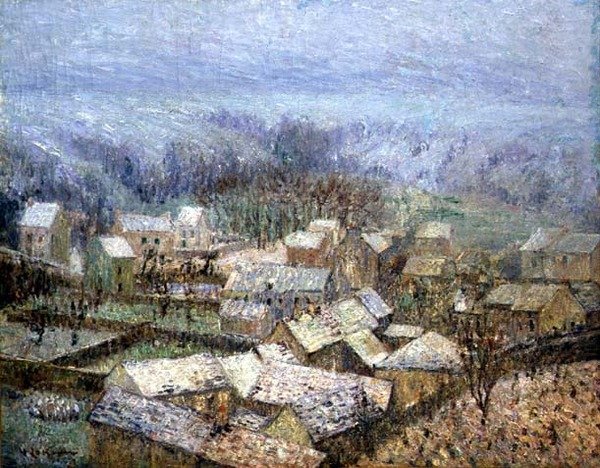 Winter in Pontoise von Gustave Loiseau