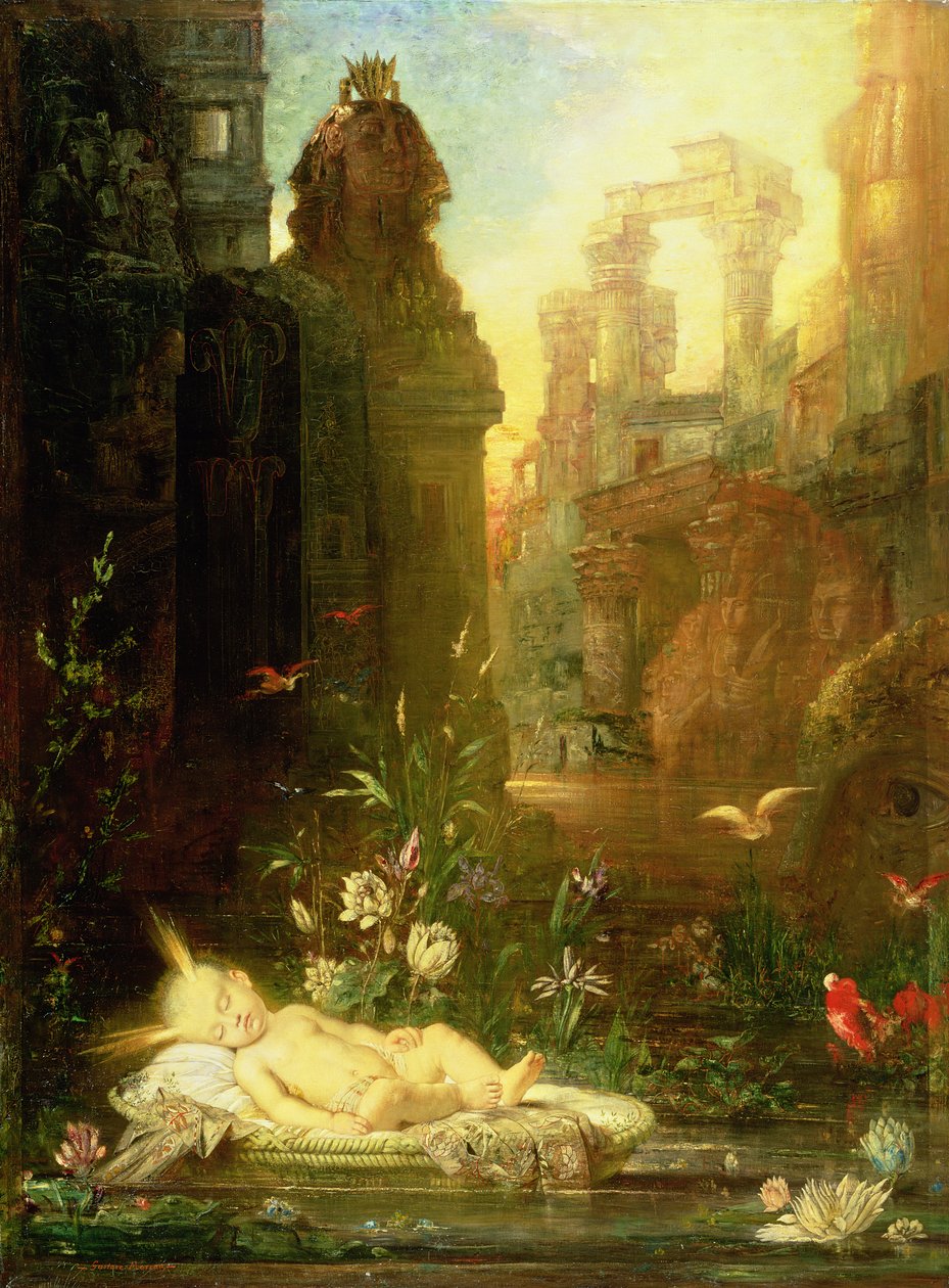Der kleine Moses von Gustave Moreau