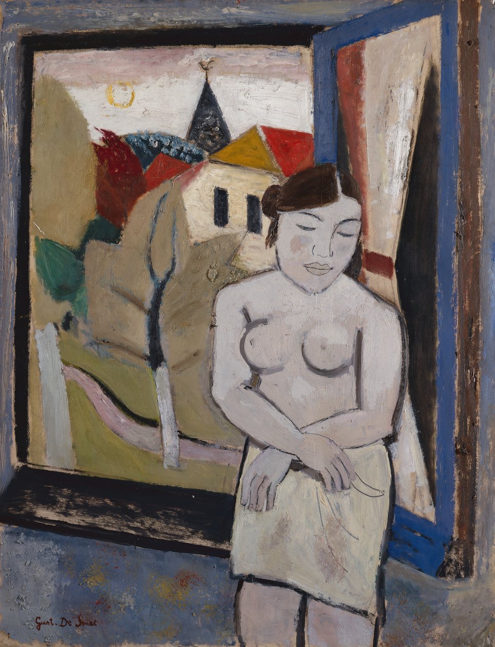 Akt am Fenster von Gustave de Smet