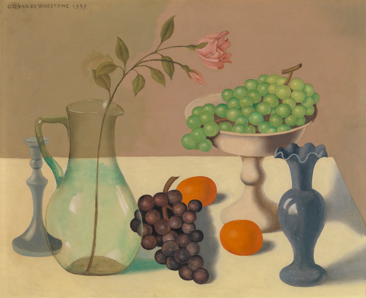 Stillleben mit Trauben von Gustave Van de Woestyne