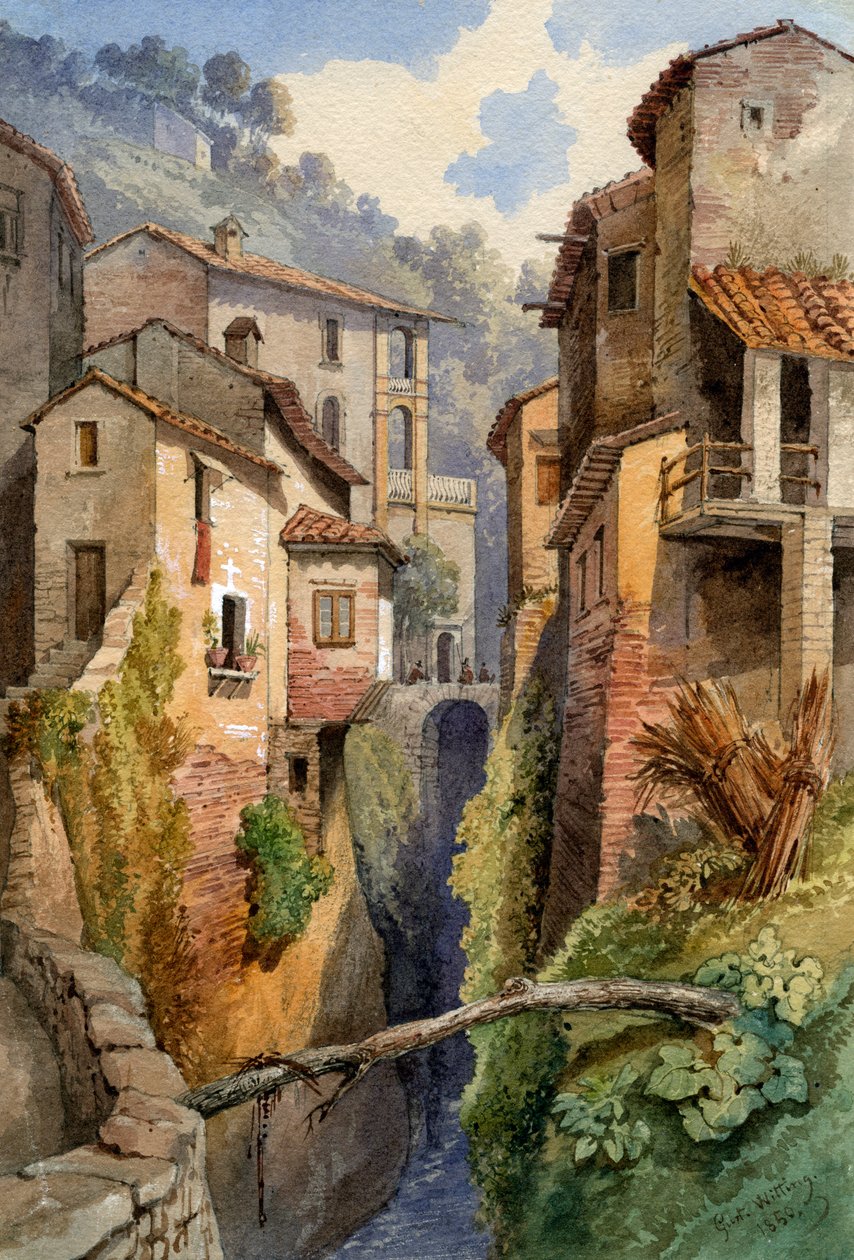 Lucca, Toskana, Italien, 1850 von Gustavo Witting