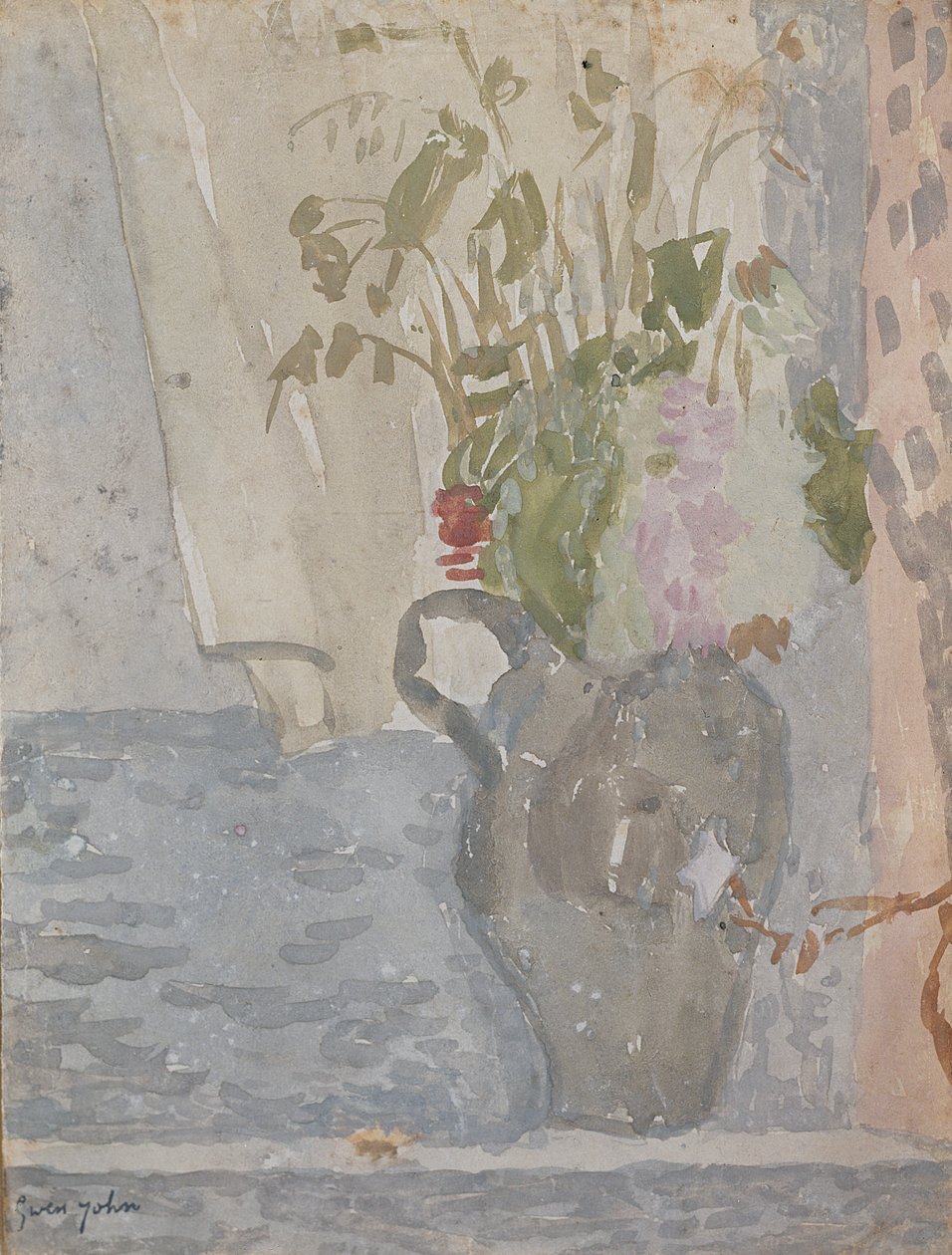 Blumen in einem Krug von Gwen John