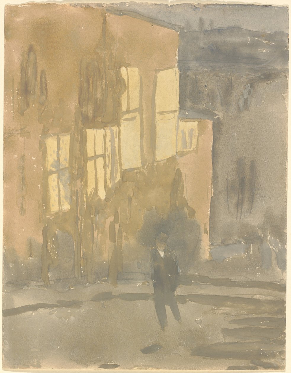 Straße bei Nacht, Meudon von Gwen John