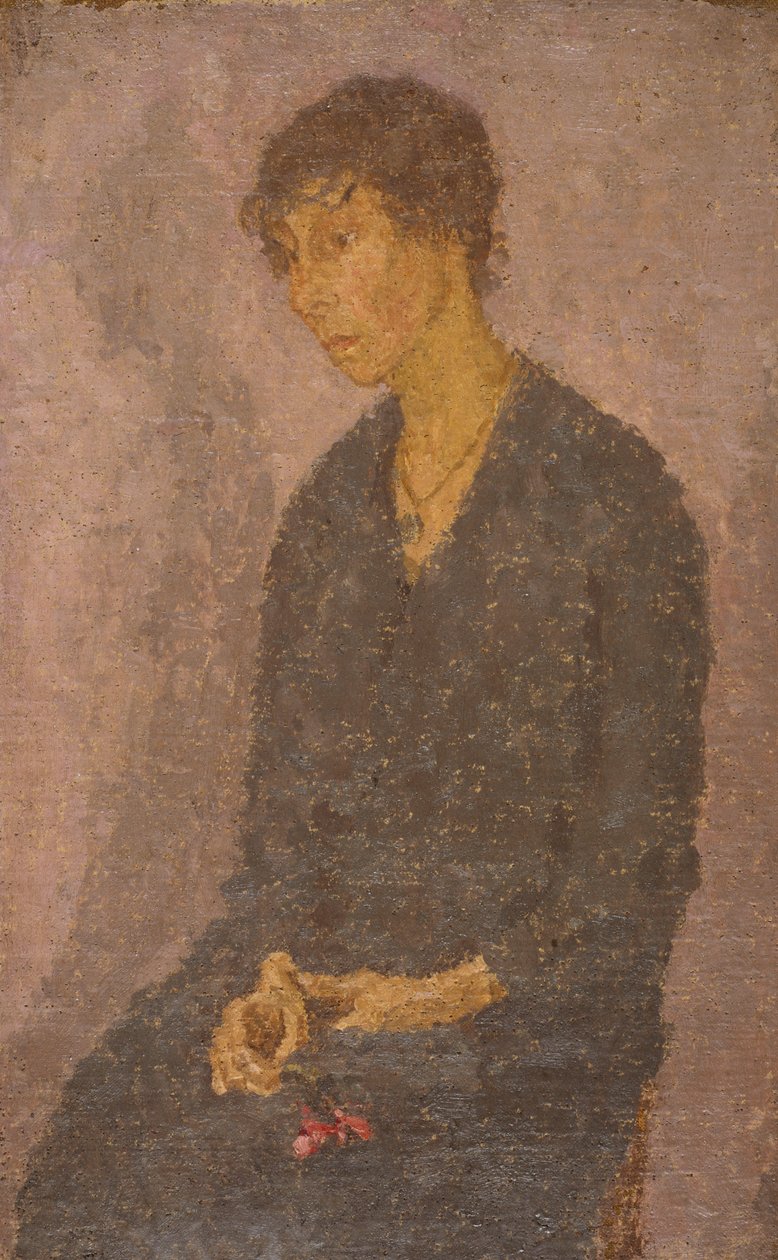 Frau mit Blume von Gwen John