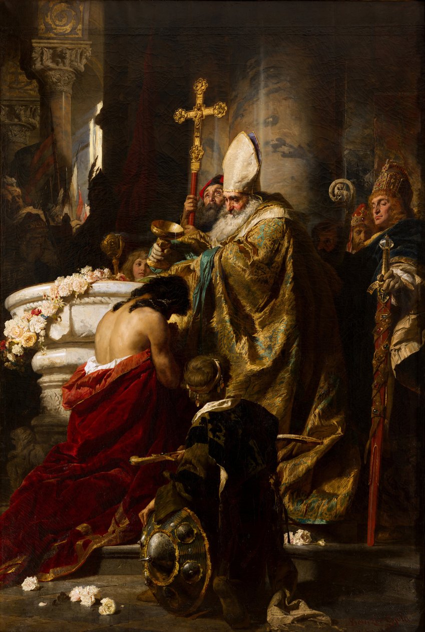 Die Taufe von Vajk von Gyula Benczúr