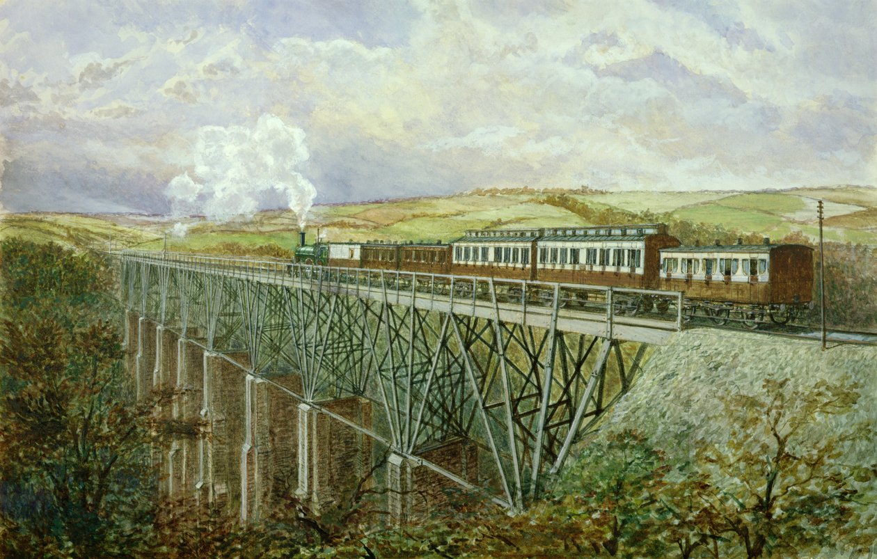 Cornwall Railway, Der Gover Viadukt von H. Geach