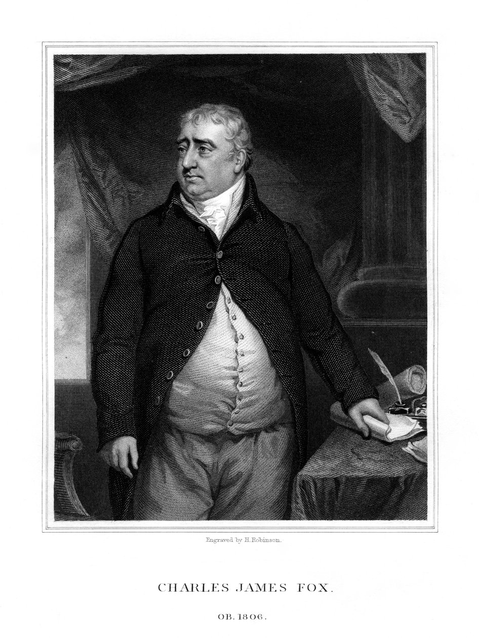 Charles James Fox, britischer Politiker, 1833 von H. Robinson