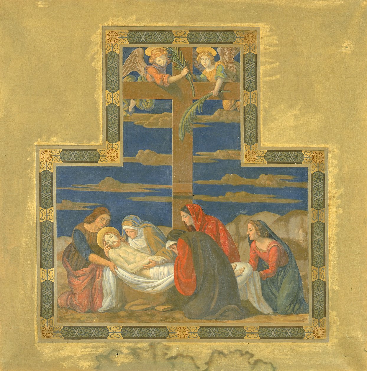 Abnahme vom Kreuz, 1915-1925 von H. Siddons Mowbray