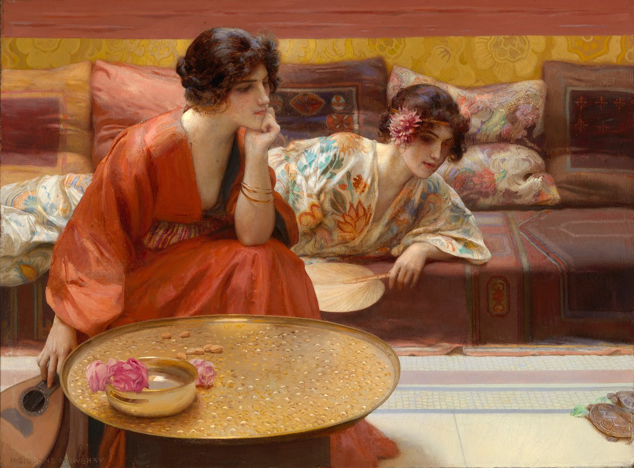 Müßige Stunden, 1895 von H. Siddons Mowbray