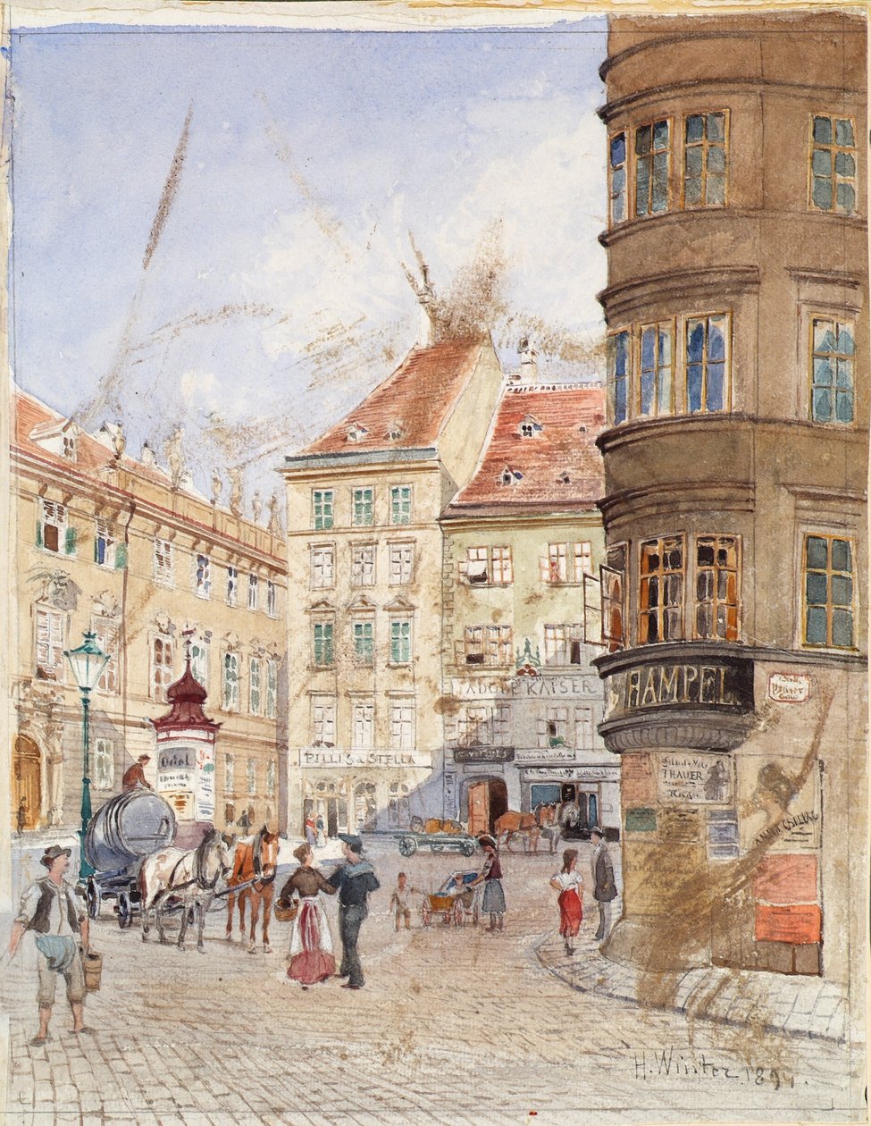 Der Judenplatz in Wien von H. Winter