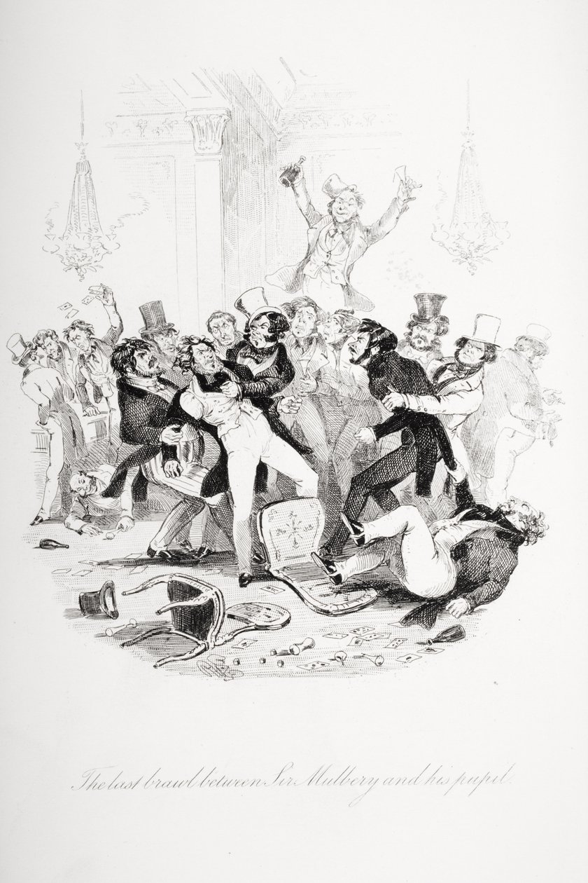 Der letzte Streit zwischen Sir Mulberry und seinem Schüler, Illustration aus 
