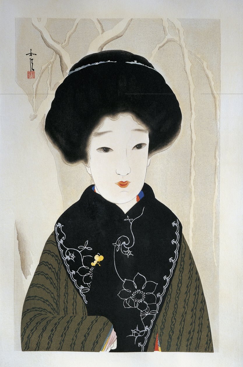 Nahaufnahme einer Frau von Hamada Josen