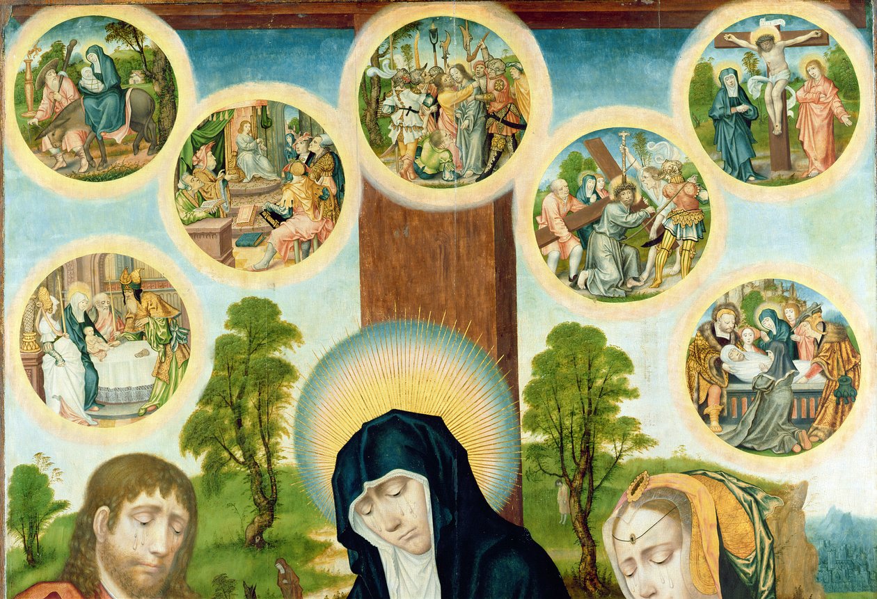 Die Beweinung Christi, c.1520 (Detail) von Hamburg Master