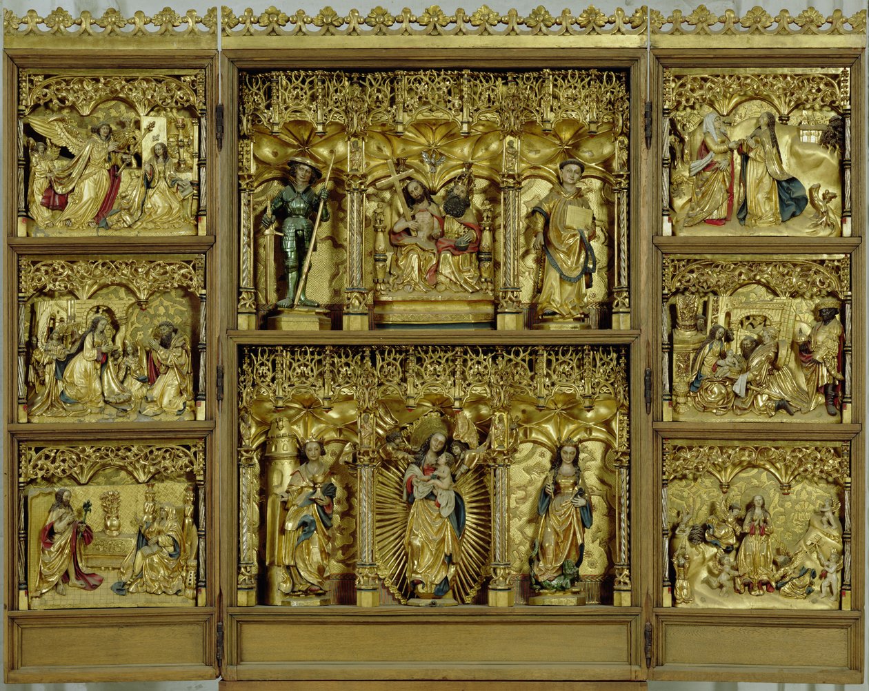 Der Dreifaltigkeitsaltar des Böttcheramtes, 1512-20 von Hamburg Workshop