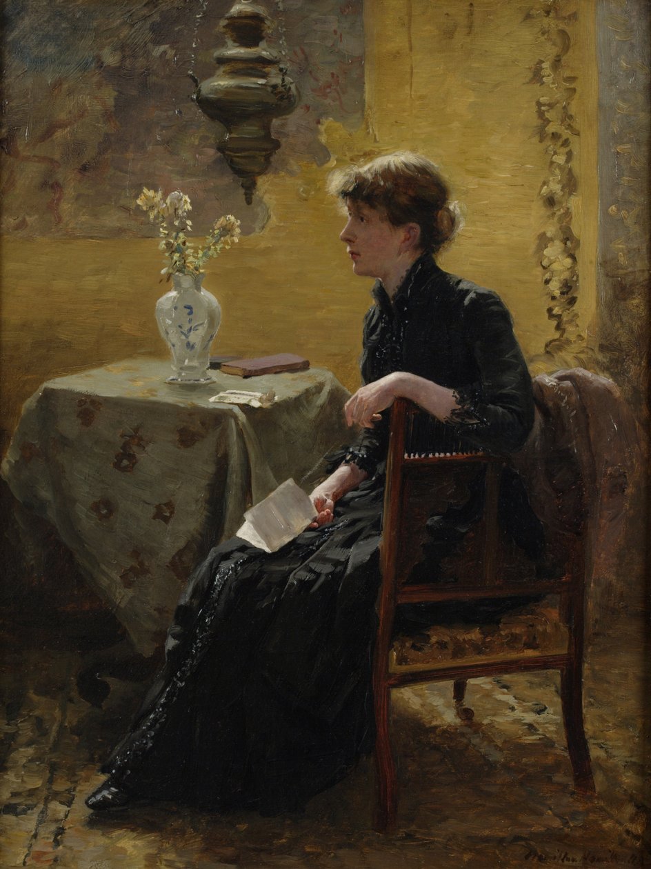 Dame in Schwarz von Hamilton Hamilton
