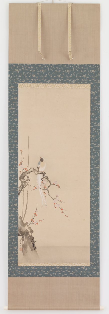 Vogel und Pflaumenblüten von Hanabusa Itcho