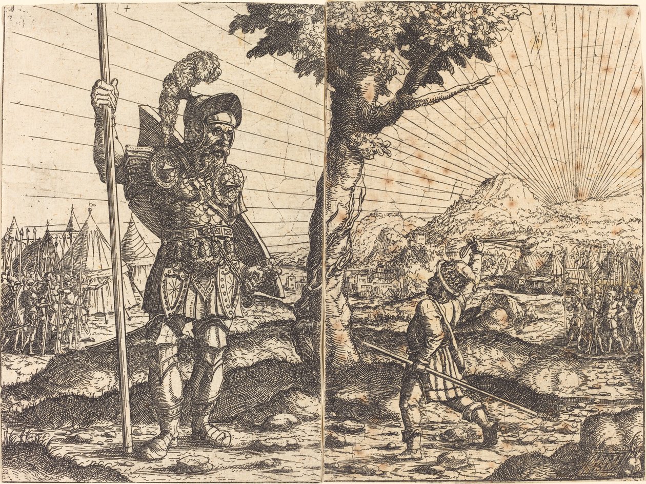 David und Goliath von Hanns Lautensack