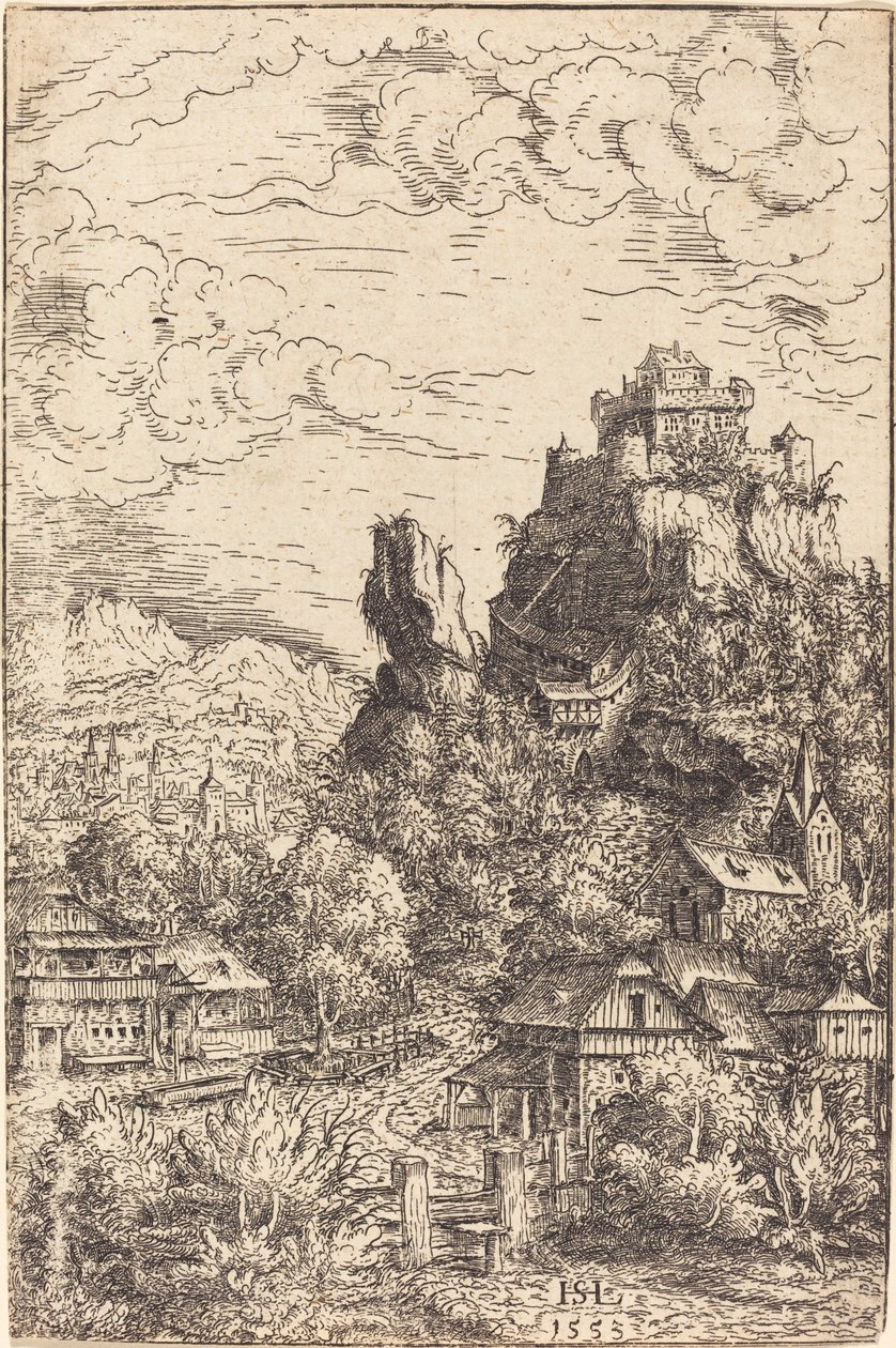 Landschaft mit Schloss von Hanns Lautensack