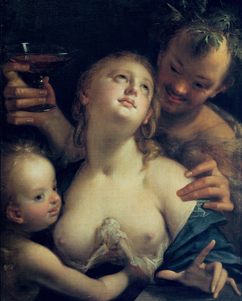 Bacchus, Venus und Amor von Hans von Aachen