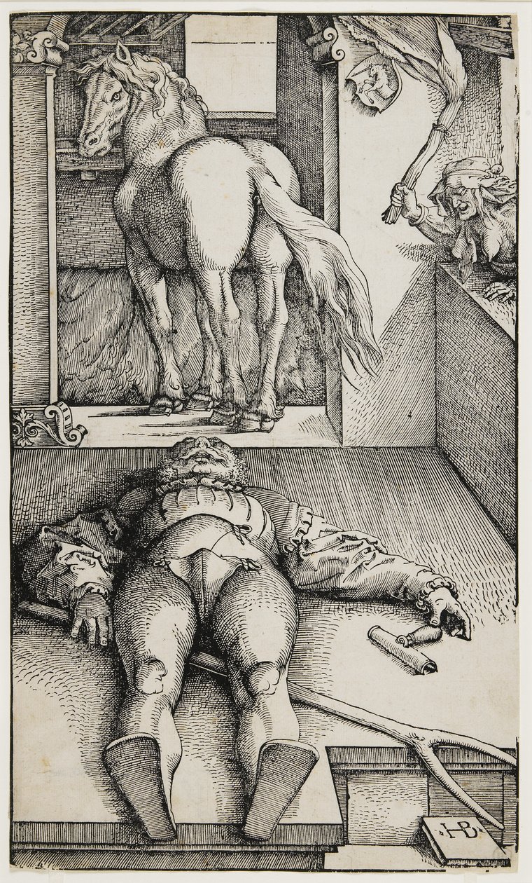 Der verhexte Bräutigam, ca. 1544 von Hans Baldung Grien