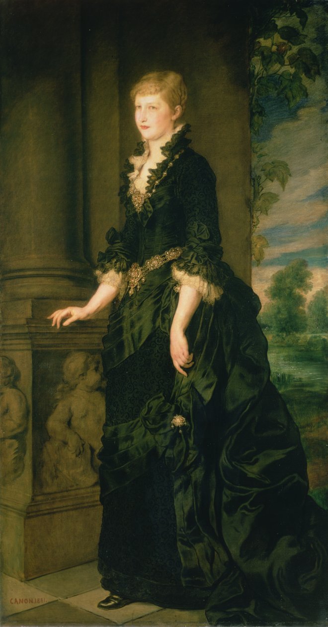 Kronprinzessin Stephanie von Belgien, Gemahlin von Kronprinz Rudolf von Österreich (1858-89), 1881 von Hans Canon