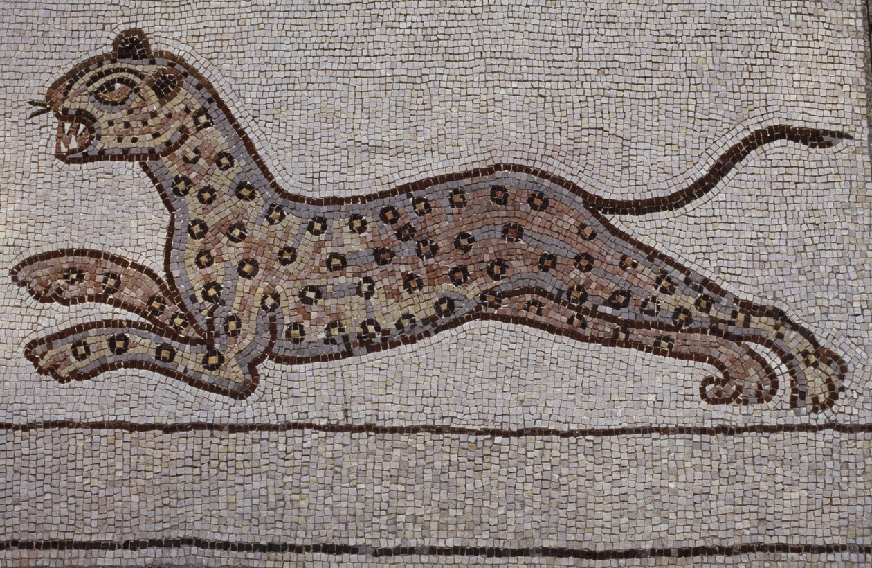 Ein Leopard (Mosaik) von Hans Leonard Schaufelein