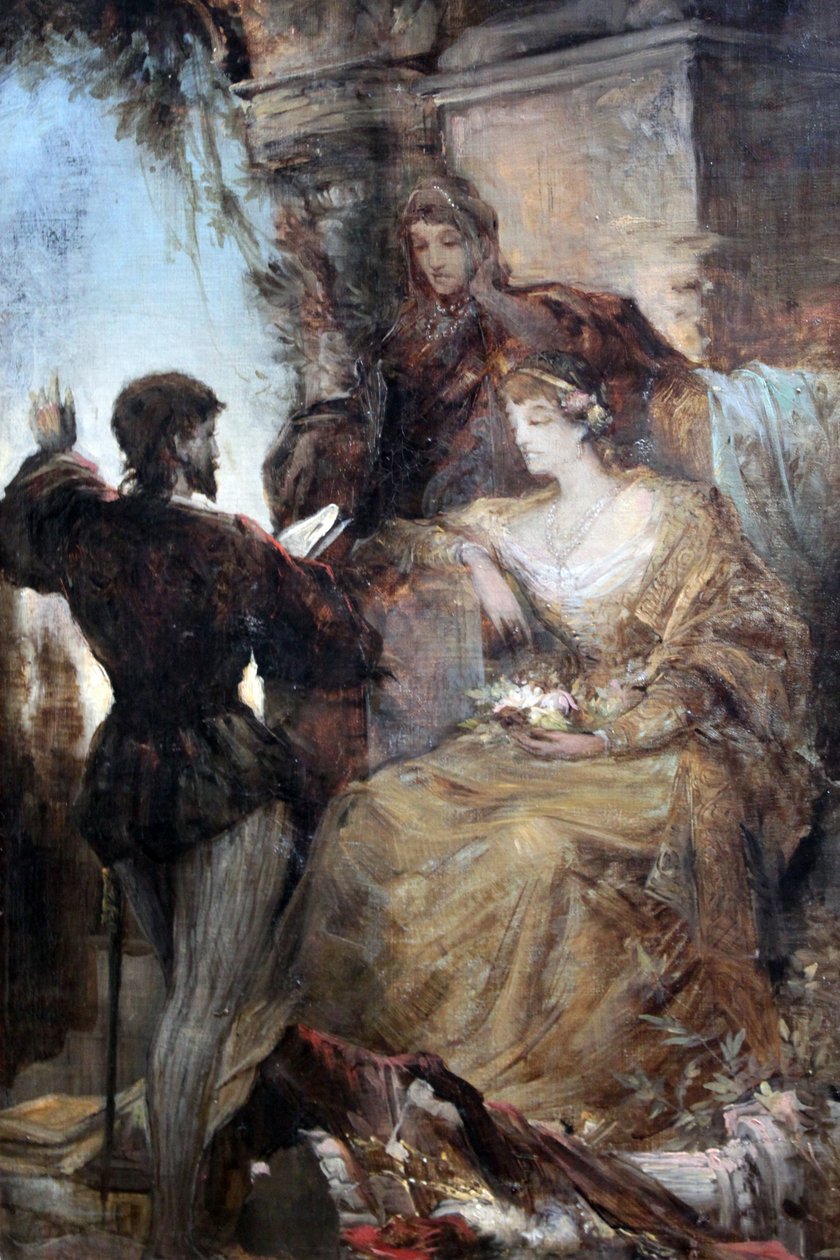 Tasso und Eleonore von Este von Hans Makart