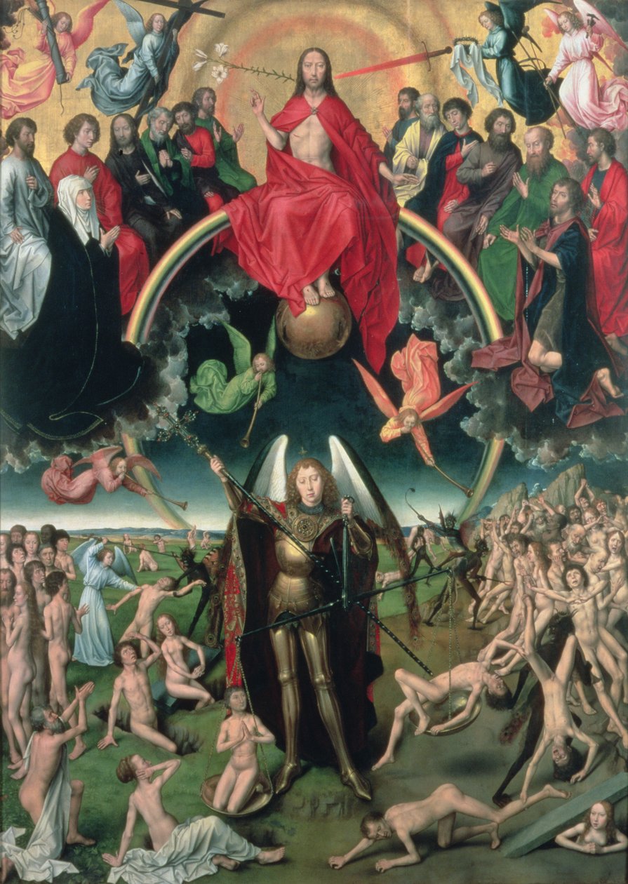 Das Jüngste Gericht (Mittelteil) von Hans Memling