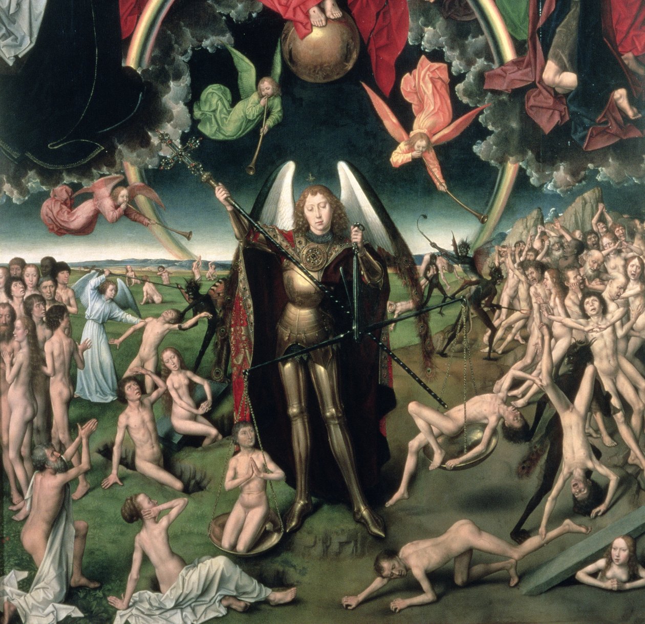 Das Jüngste Gericht, 1473 (Detail) von Hans Memling
