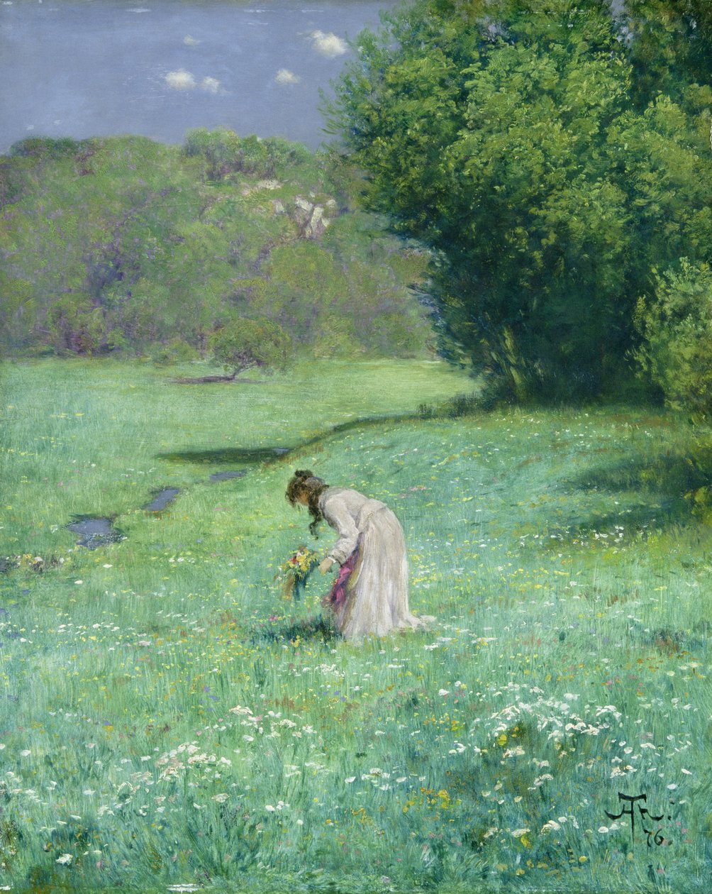 Waldwiese, 1876 von Hans Thoma