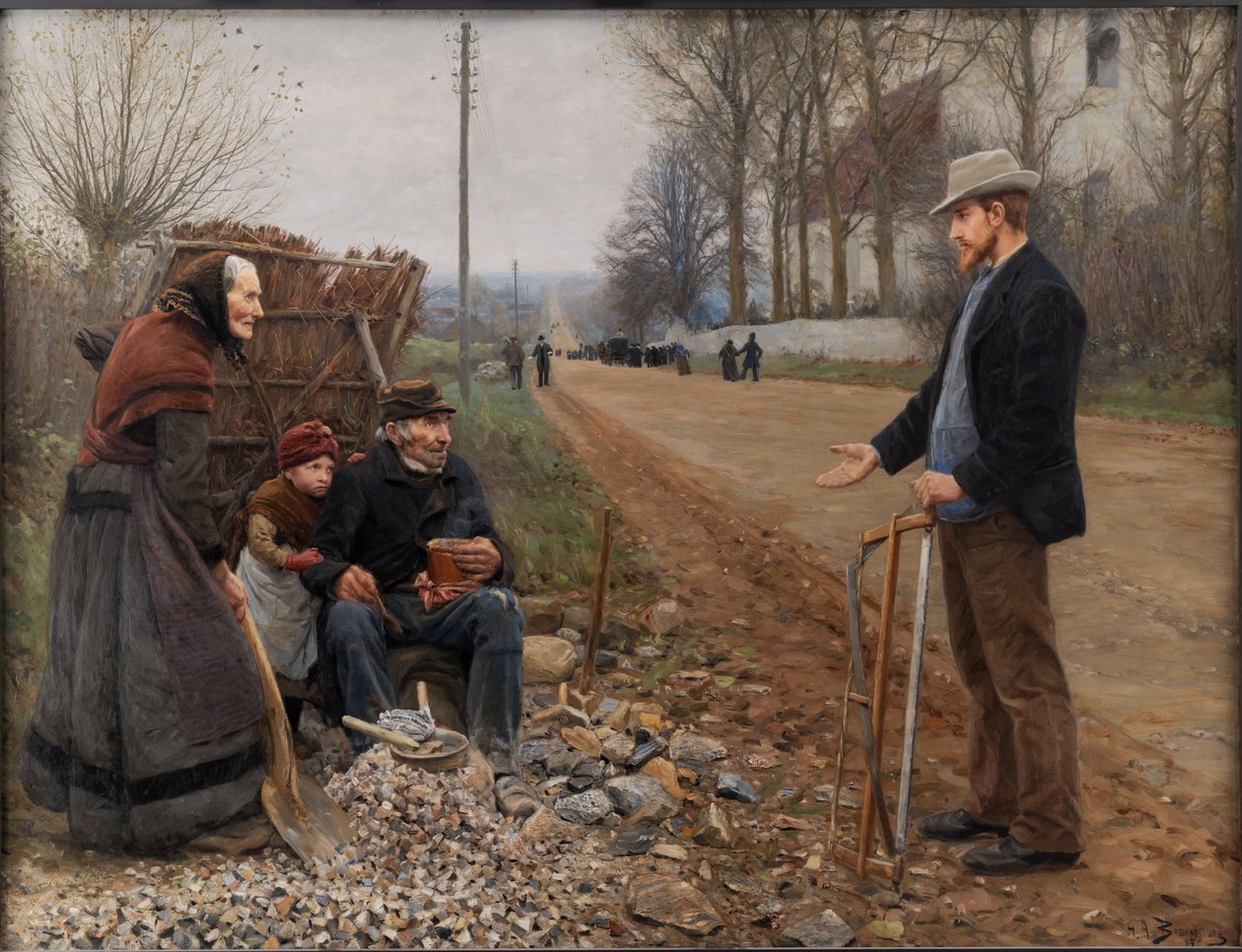 En Landevej (Eine Landstraße) von Hans Andersen Brendekilde