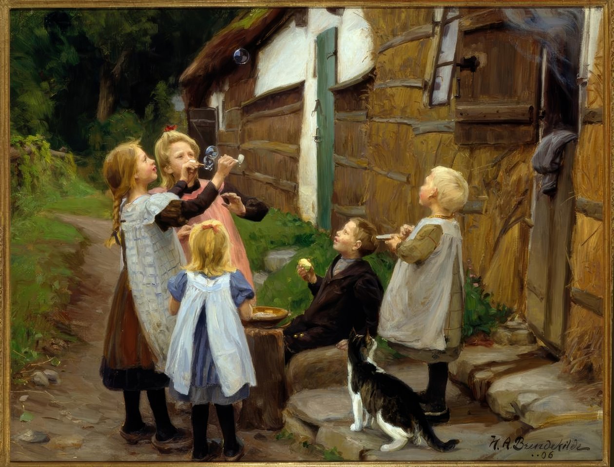 Seifenblasen von Hans Andersen Brendekilde