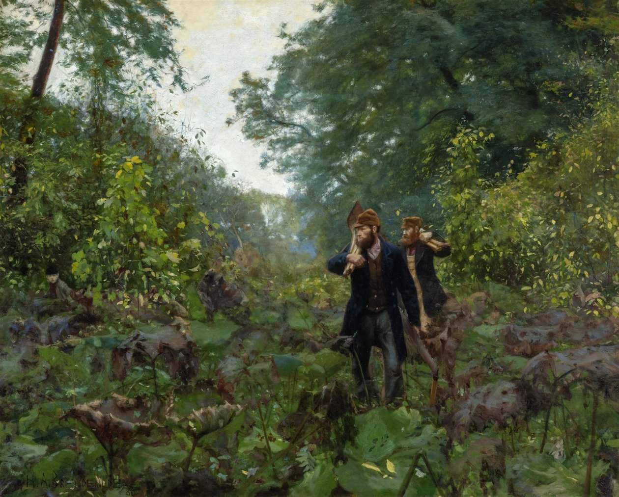 Auf verbotenen Wegen, 1886 von Hans Andersen Brendekilde