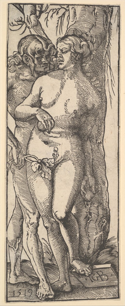 Adam und Eva, 1519 von Hans Baldung