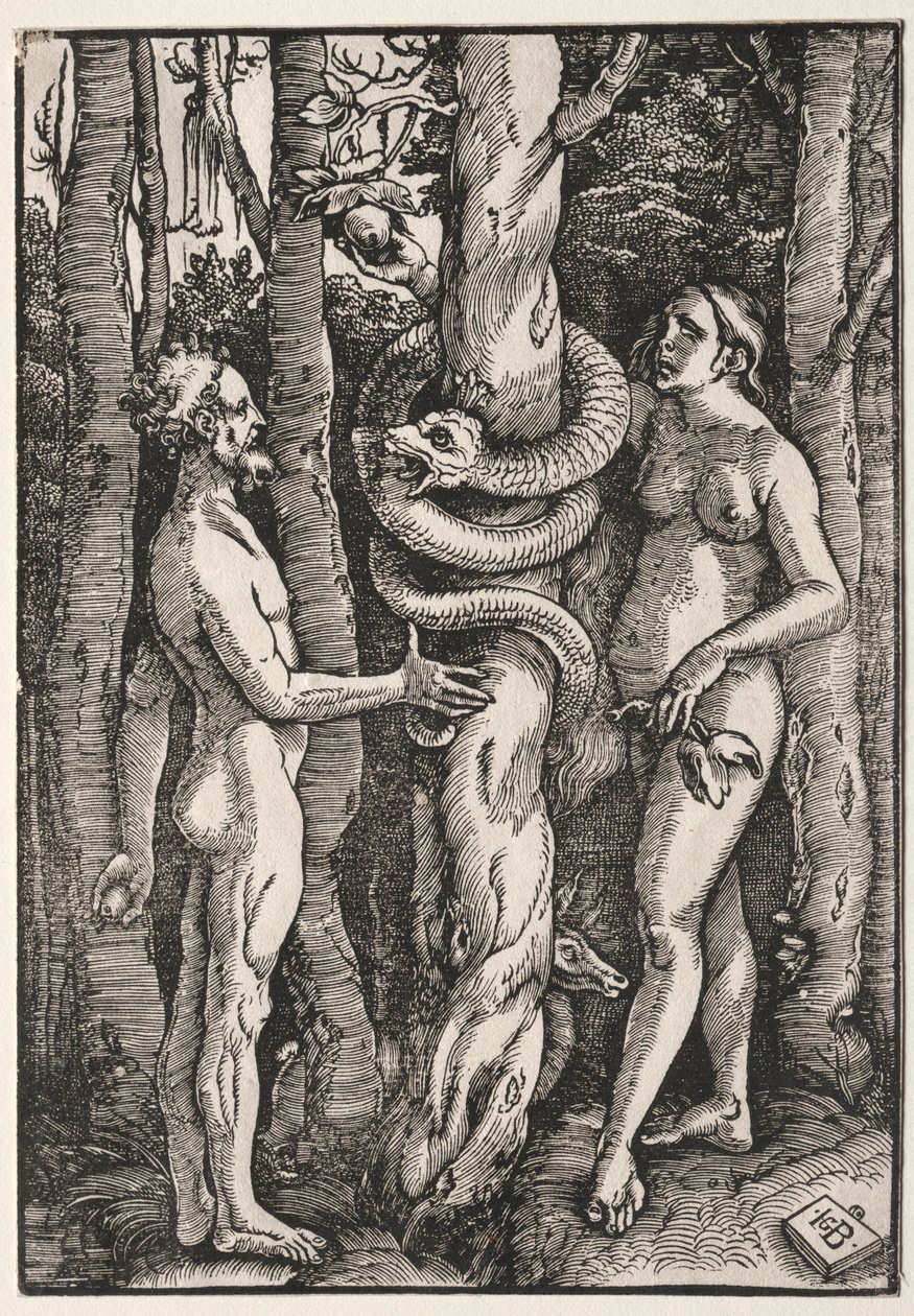 Adam und Eva, ca. 1514 von Hans Baldung