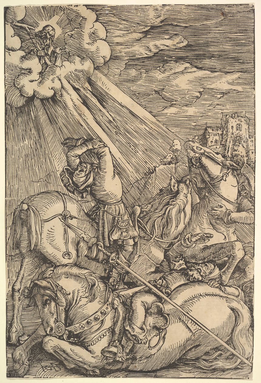 Bekehrung des Paulus, ca. 1514 von Hans Baldung