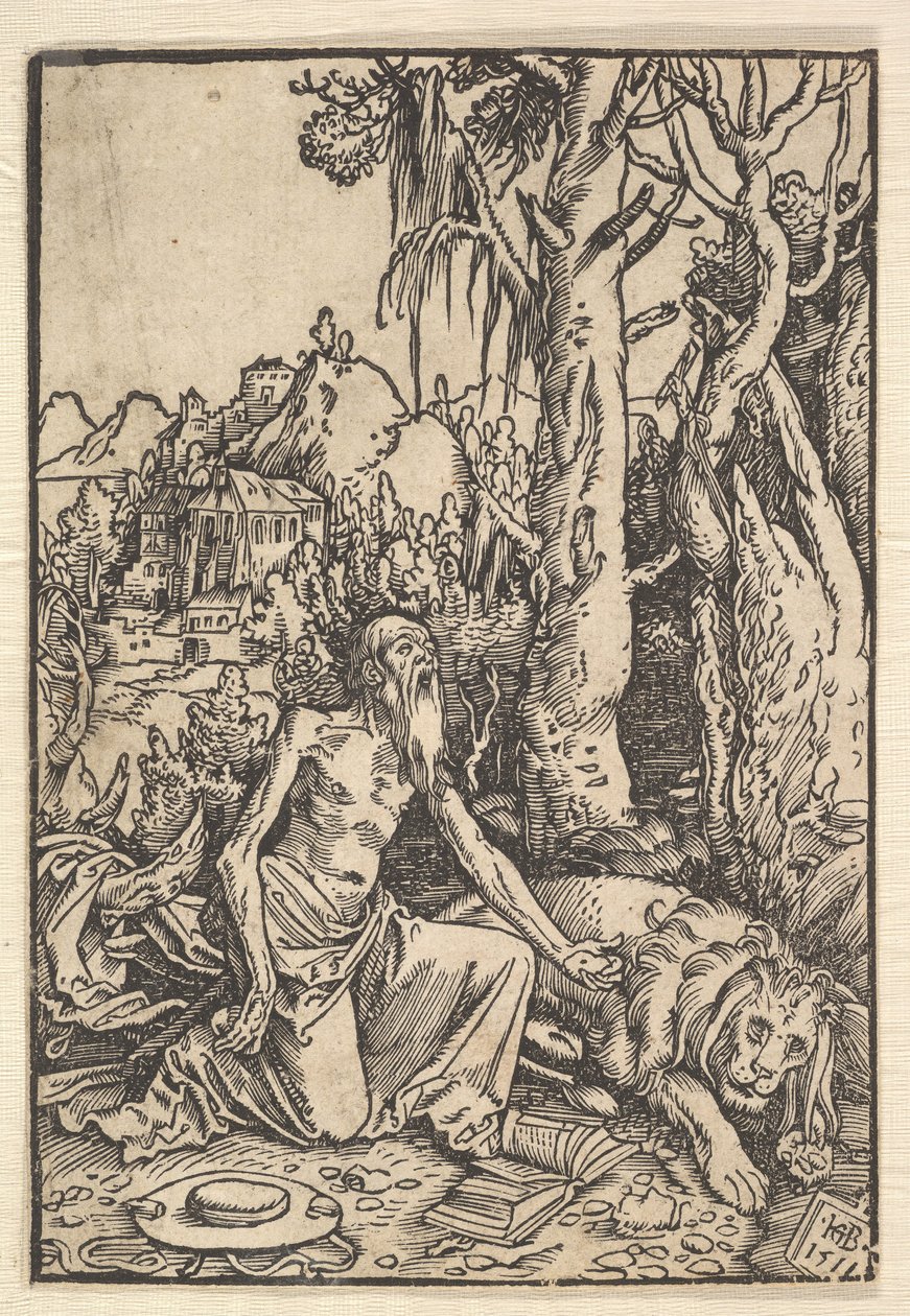 St. Hieronymus in der Wüste, 1511 von Hans Baldung