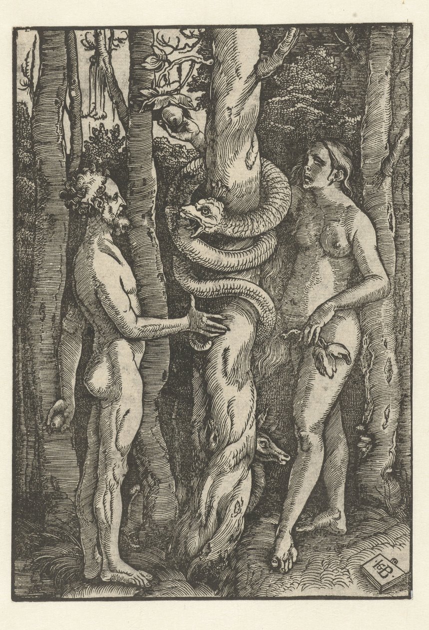 Adam und Eva mit der Schlange von Hans Baldung Grien