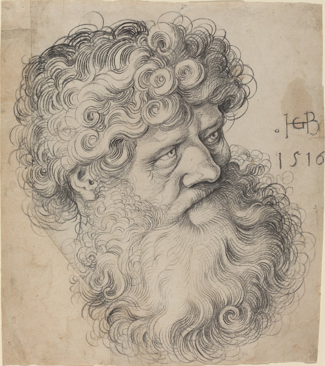 Kopf des Heiligen Johannes des Täufers von Hans Baldung Grien