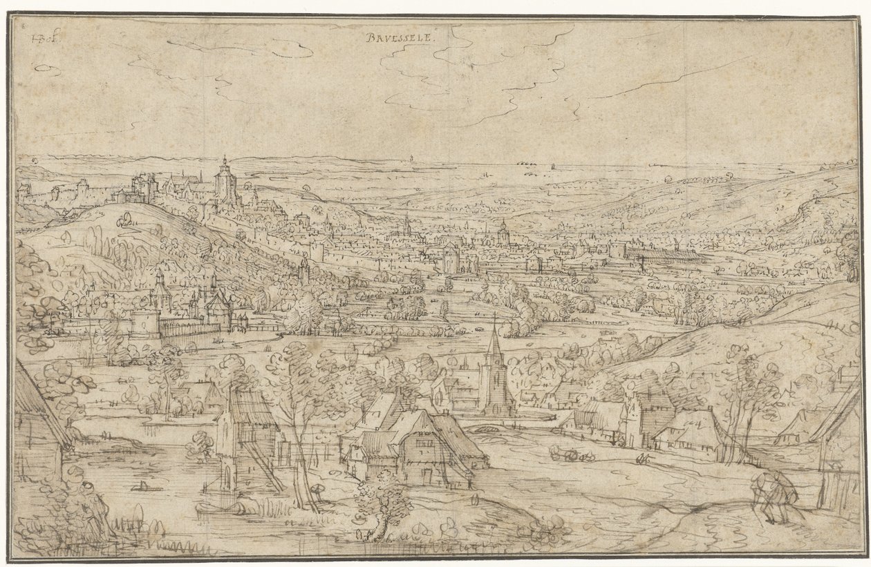 Ansicht von Brüssel von Hans Bol