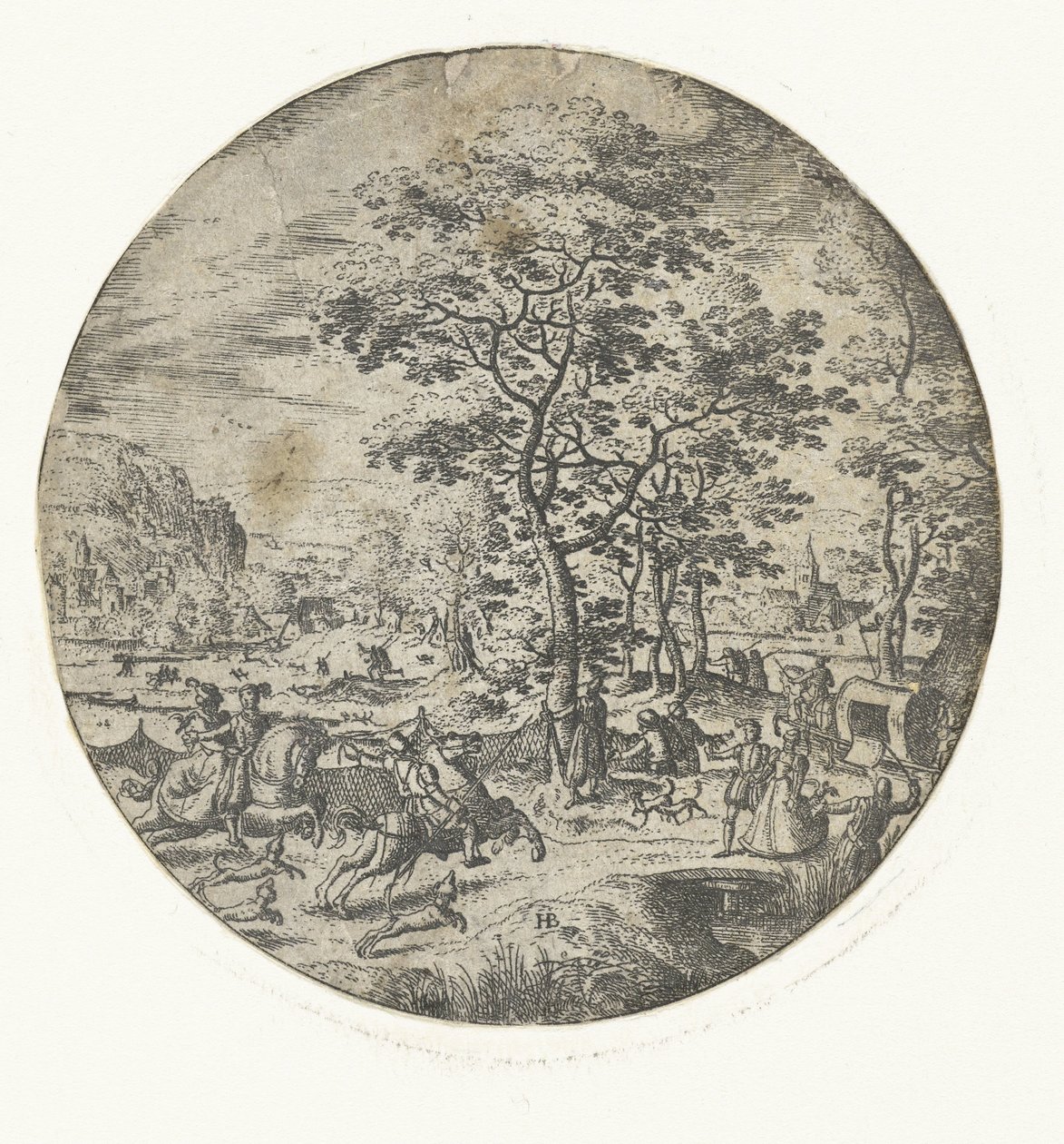 Falkenjagd von Hans Bol