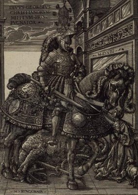 St. Georg und der Drache von Hans Burgkmair