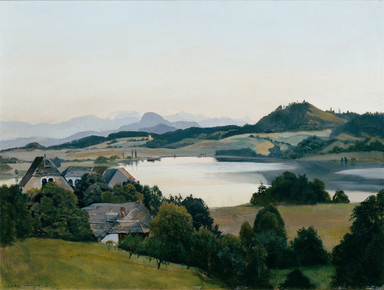 Kärntner Landschaft (Kraiger-See mit Ulrichsberg) von Hans Frank