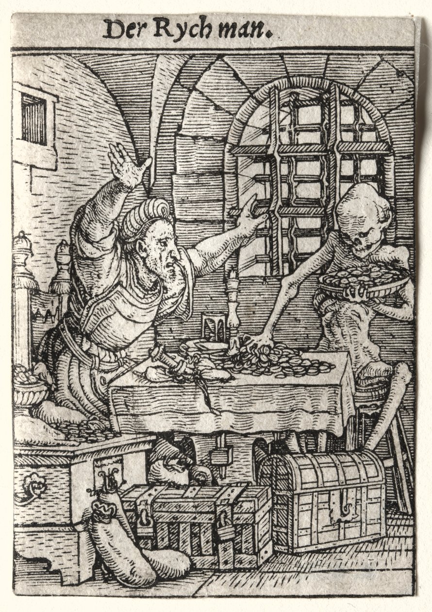 Totentanz: Der Geizhals von Hans Holbein
