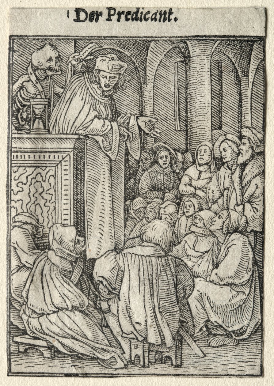 Totentanz: Der Prediger von Hans Holbein
