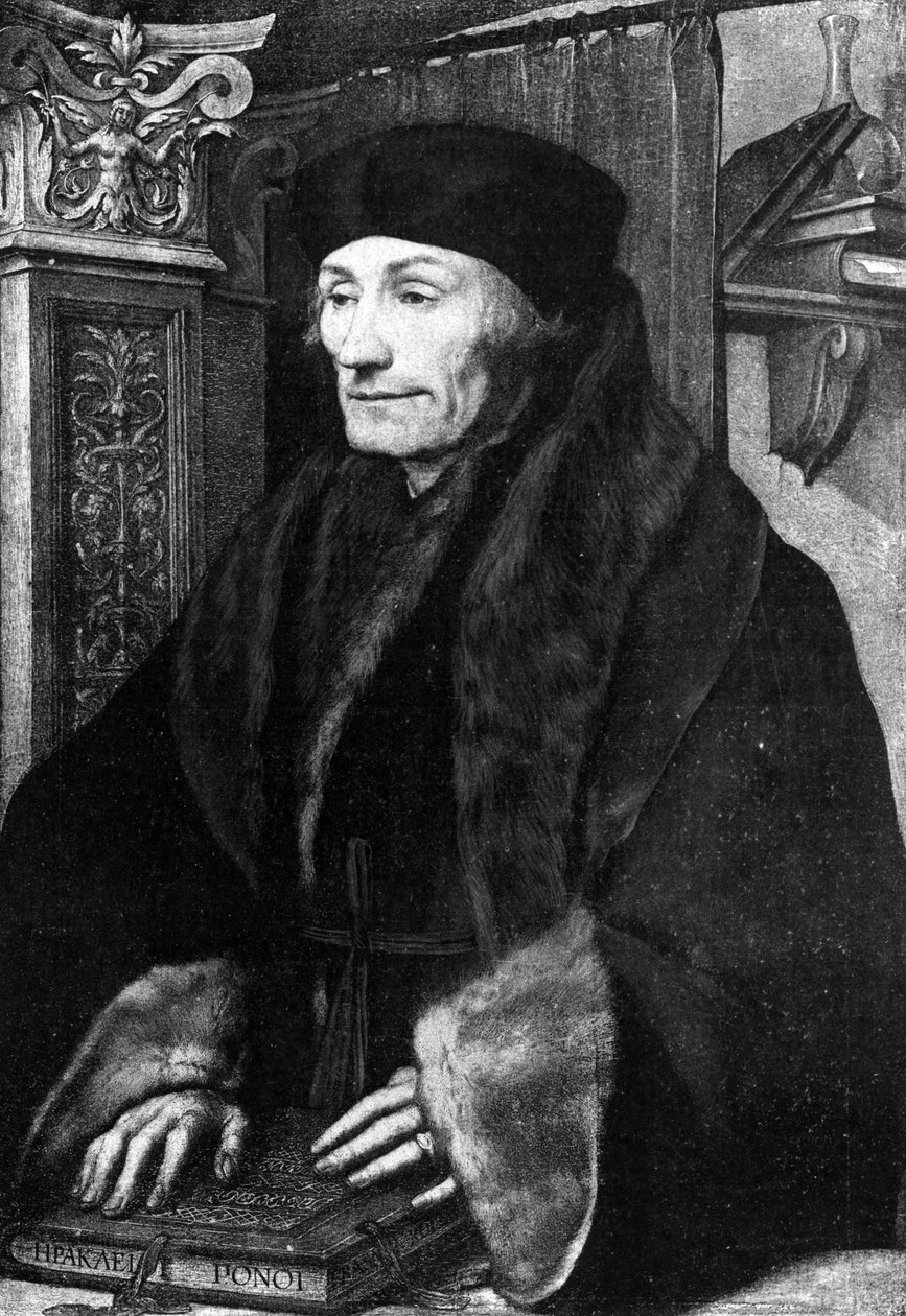 Porträt von Erasmus von Hans Holbein der Jüngere