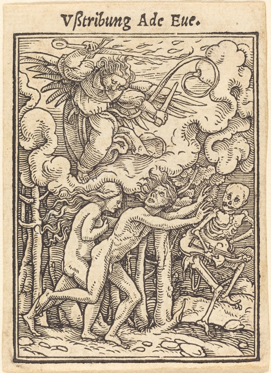Vertreibung von Adam und Eva von Hans Holbein der Jüngere